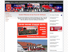 Tablet Screenshot of feuerwehr-harthausen.com
